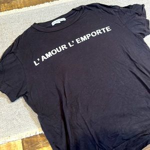 Les Reveries black short sleeve t-shirt. Size m. Super soft and light.
